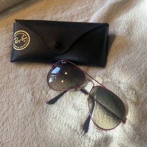 PINK RAYBANS